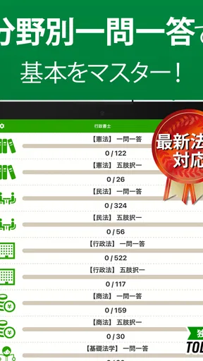 行政書士 過去問 2026 - 一問一答と過去問演習アプリ