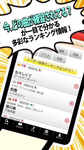 18万曲を採点「カラオケJOYSOUND」