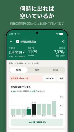 高速道路ナビ - 料金検索・渋滞情報・ETC