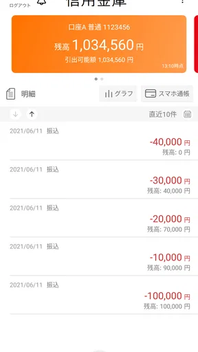 しんきんバンキングアプリ