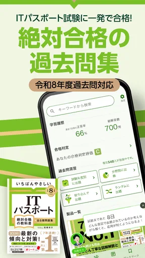 いちばんやさしい ITパスポート 絶対合格の過去問集
