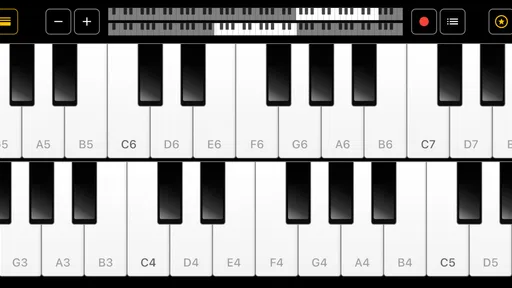 ピアノ -シンプルなピアノ- 録音機能つき 鍵盤アプリ