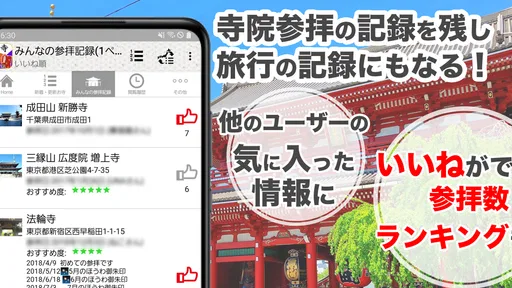 お寺がいいね　御朱印帳・年末年始・初詣の参拝記録