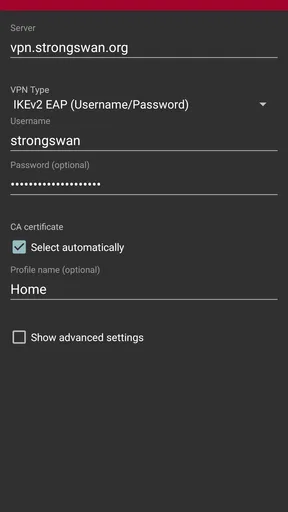 strongSwan VPN Client