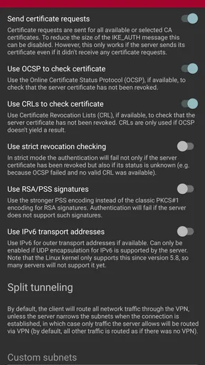 strongSwan VPN Client