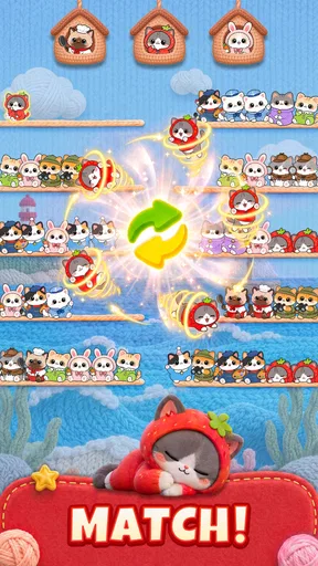 Cutie Sort: 猫 ソートパズル