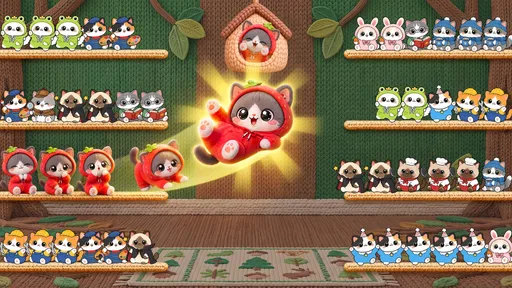 Cutie Sort: 猫 ソートパズル