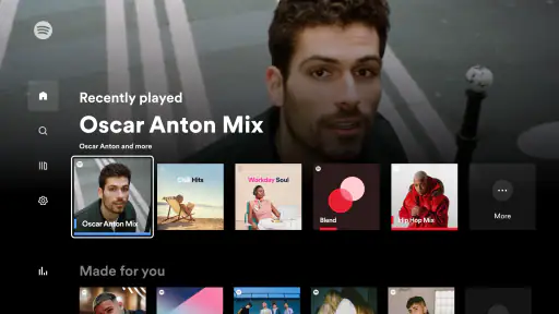 Android TV用Spotifyミュージック