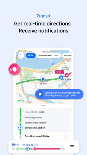 NAVER Maps, Navigation