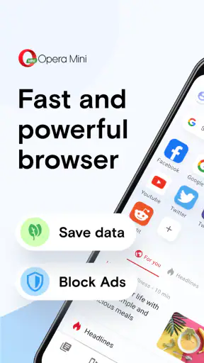 Opera Mini beta Web ブラウザ