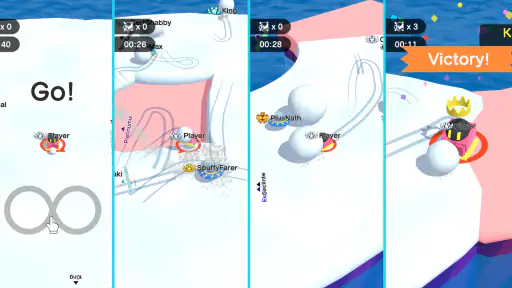 スノーボール.io - 雪玉の爽快なバトルゲーム