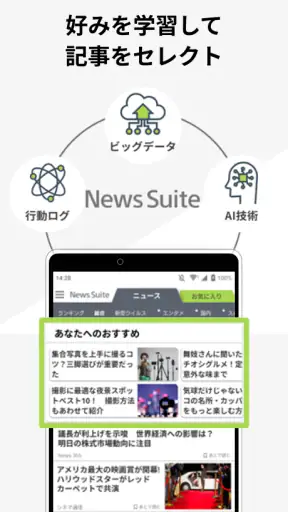 ニューススイート:新聞・雑誌・エンタメニュースが読める