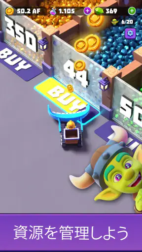 金とゴブリンの採掘：放置ゲームシミュレーション