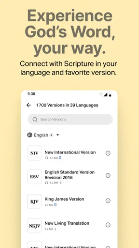Holy Bible Offline NIV KJV App