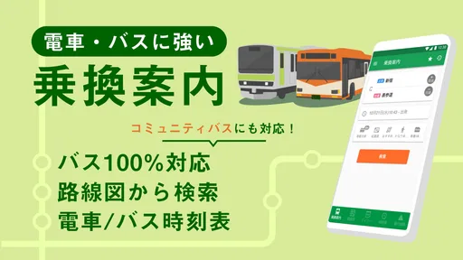 乗換ナビタイム - 乗換案内、電車・バス時刻表、路線図