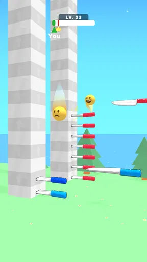 ボールアップ：ナイフレース
