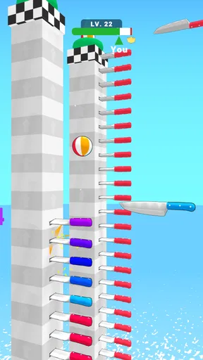 ボールアップ：ナイフレース