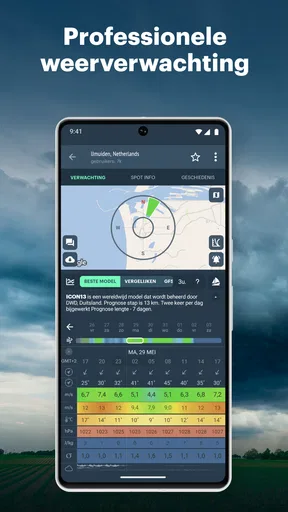 Windy.app: Weer, wind en radar
