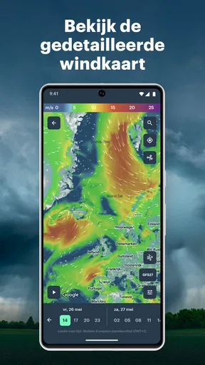 Windy.app: Weer, wind en radar