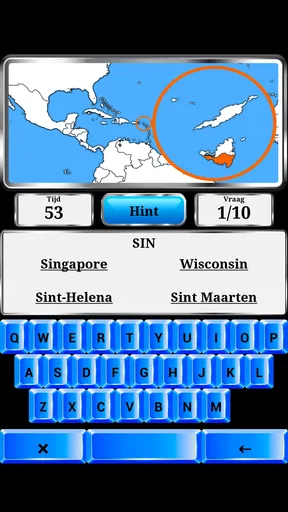 Wereld Geografie - Quiz Spel