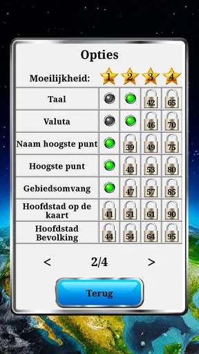 Wereld Geografie - Quiz Spel