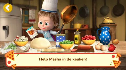 Masha en de Beer: Pizza