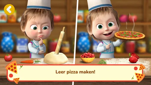 Masha en de Beer: Pizza