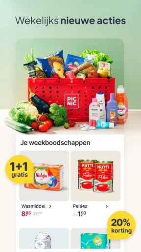 Picnic: bestellen, koken, eten