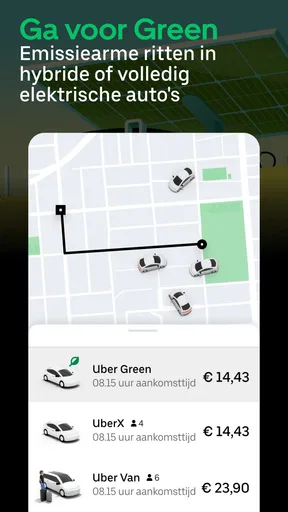 Uber - Vraag een rit aan