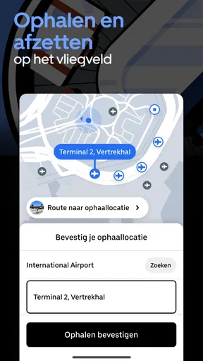 Uber - Vraag een rit aan