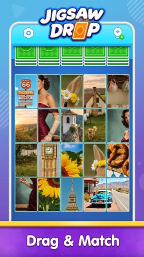 Jigsaw Drop: Solitaire Puzzle