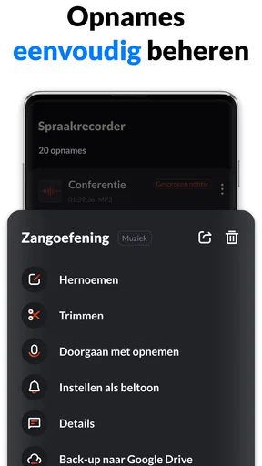 Dictafoon en Spraakrecorder