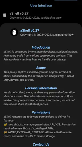 aShell - Your Local ADB Shell