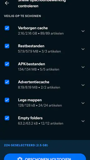 Avast Cleanup: opschonen