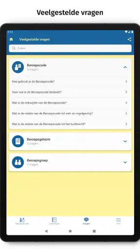 Beroepscode V&V
