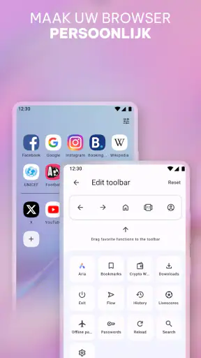 Opera-browser met VPN