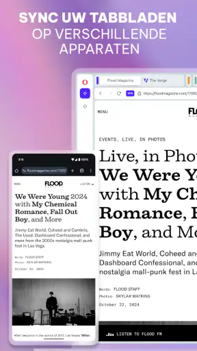 Opera-browser met VPN