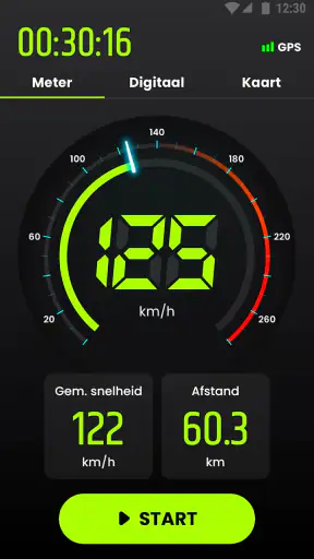 Snelheidsmeter & afstandsmeter