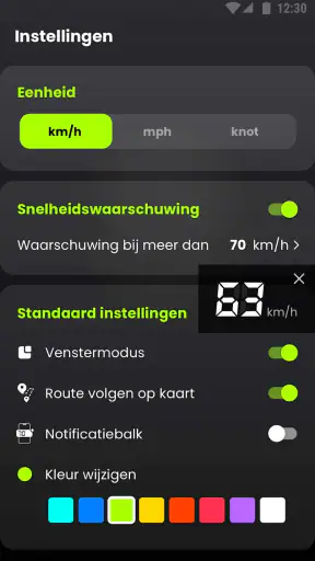 Snelheidsmeter & afstandsmeter