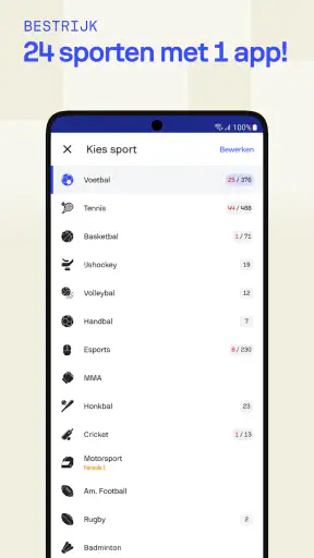 Sofascore: Live uitslagen
