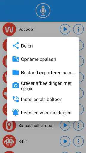 Stemvervormer met effecten