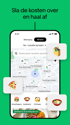 Uber Eats: Eten bestellen