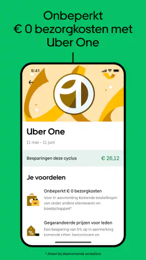Uber Eats: Eten bestellen