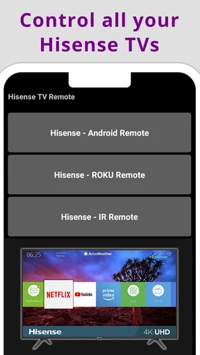 Hisense TV リモコン